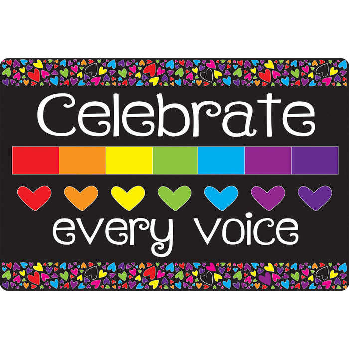 Smart Poly ASH12503 Computer Mouse Pad, 8" x 10", Celebrate Every Voice