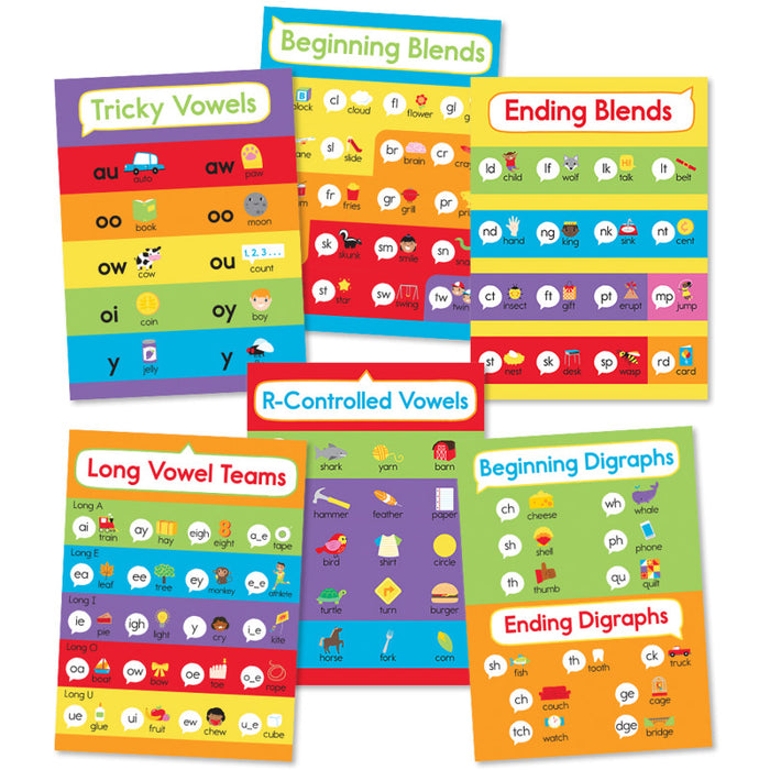 Carson Dellosa Education CD-110443 Phonics Bulletin Board Set