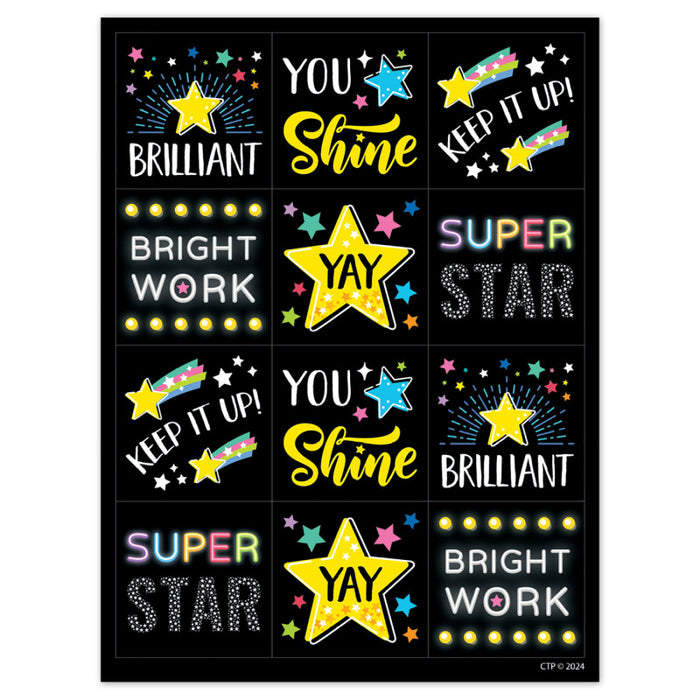 Creative Teaching Press CTP10948 Star Bright Reward Stickers, Pack of 60
