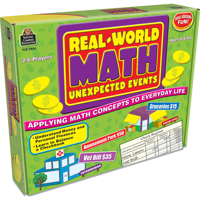 Teacher Created Resources TCR7804 Real World Math: Unexpected Events Game