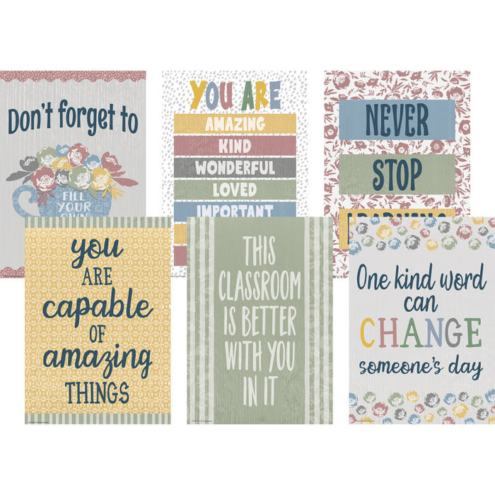 Teacher Created Resources TCR2088717 Classroom Cottage Positive Posters, Set of 6
