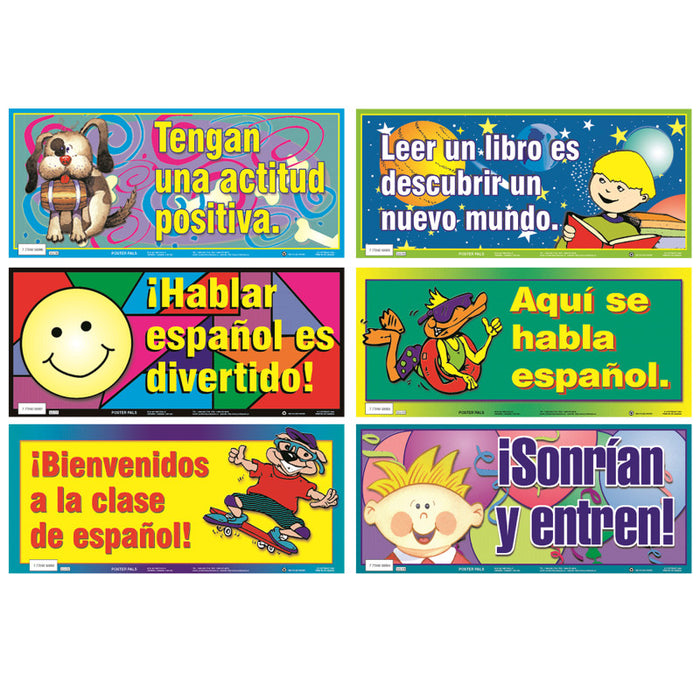 Poster Pals PSZSN7 Spanish Variety Poster Set
