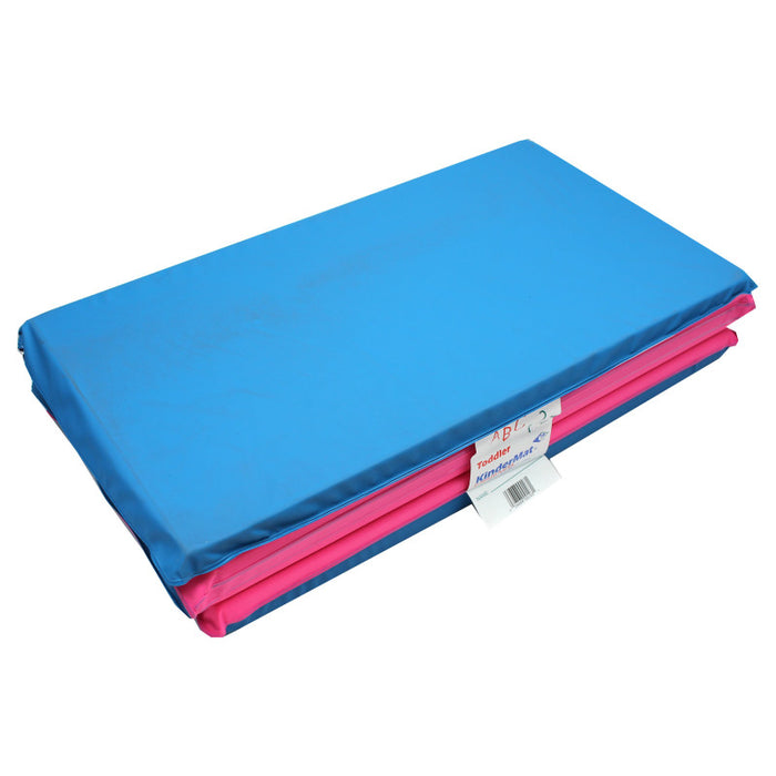 KinderMats PZ-TBP203 Toddler KinderMat w/Pillow Section, 3/4" thick, Blue/Pink