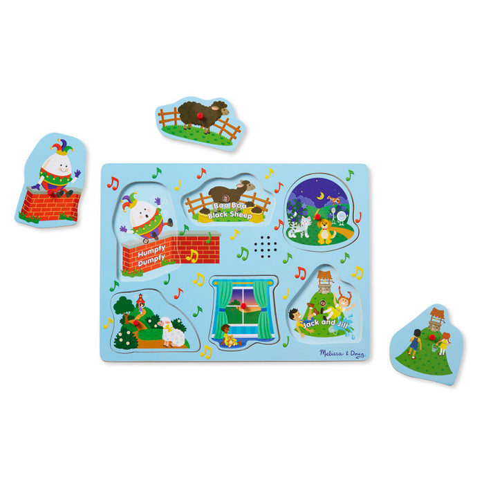 Melissa & Doug LCI737 Sing-Along Nursery Rhymes Sound Puzzle