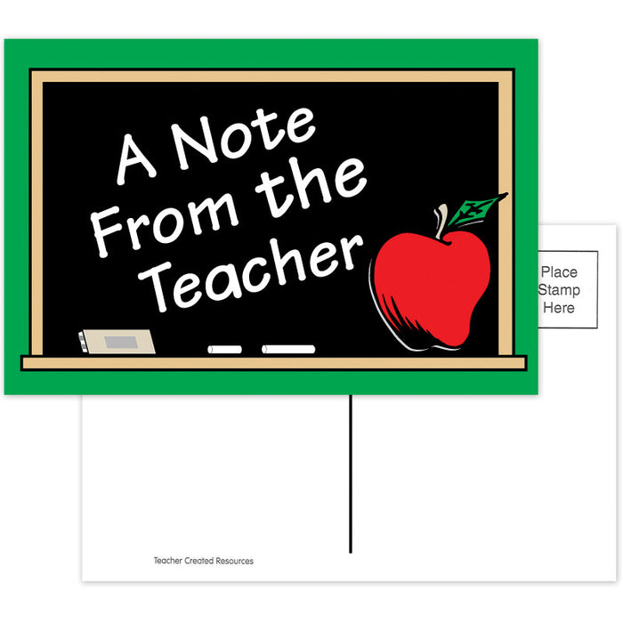 Teacher Created Resources TCR1202 A Note from the Teacher Postcards, Pack of 30