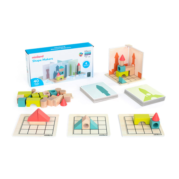 Miniland MLE95040 Shape Makers Building Game