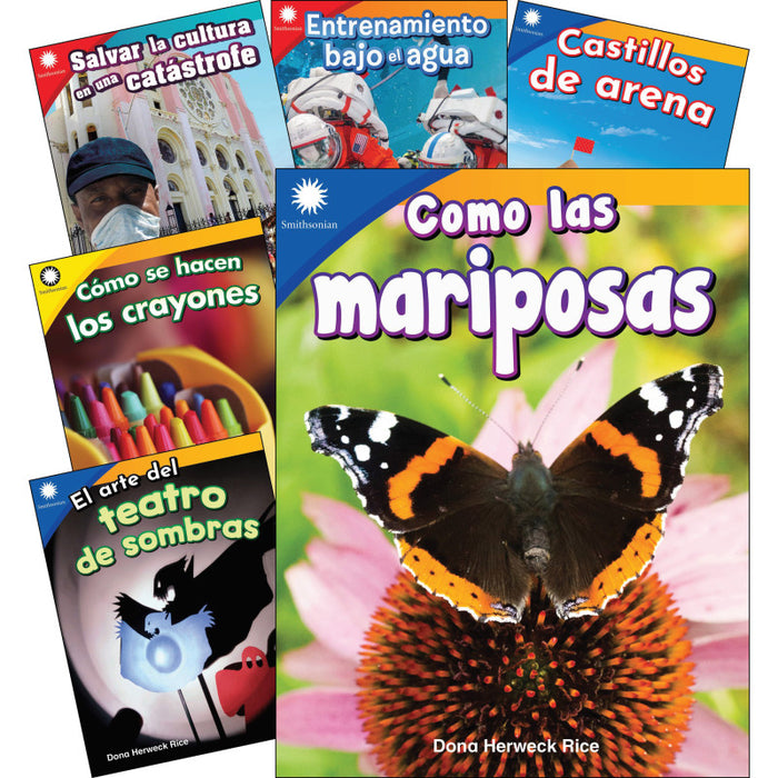 Teacher Created Materials SEP124666 Smithsonian Informational Text: Fun in Action Spanish Grades K-1: 6-Book Set