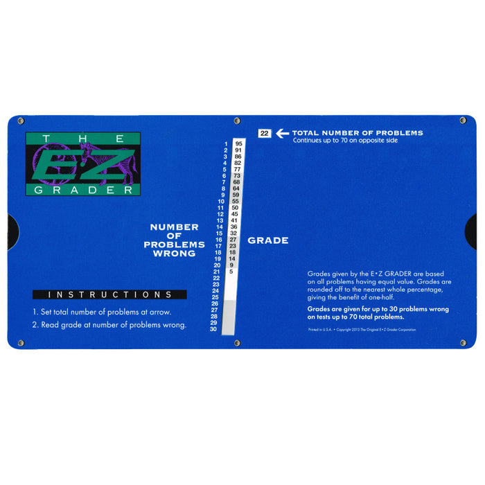 Original E-Z Grader EZ-7200 E-Z Grader, Large Print, Blue