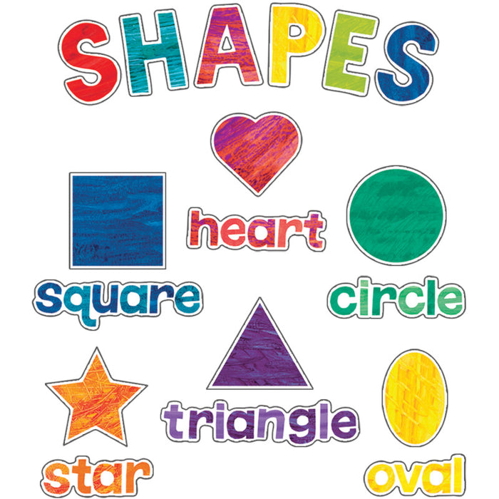 Carson Dellosa Education CD-110459 World of Eric Carle&trade; Shapes Mini Bulletin Board Set, 32 Pieces