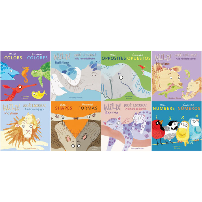 Child's Play Books CPY9781786289889 Wild Concepts! Bilingual Spanish/English Board Book Set 8-Book Set