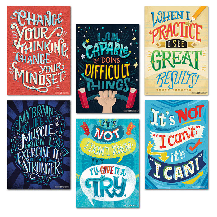 Creative Teaching Press CTP5692 Mindset Inspire U Poster 6-Pack