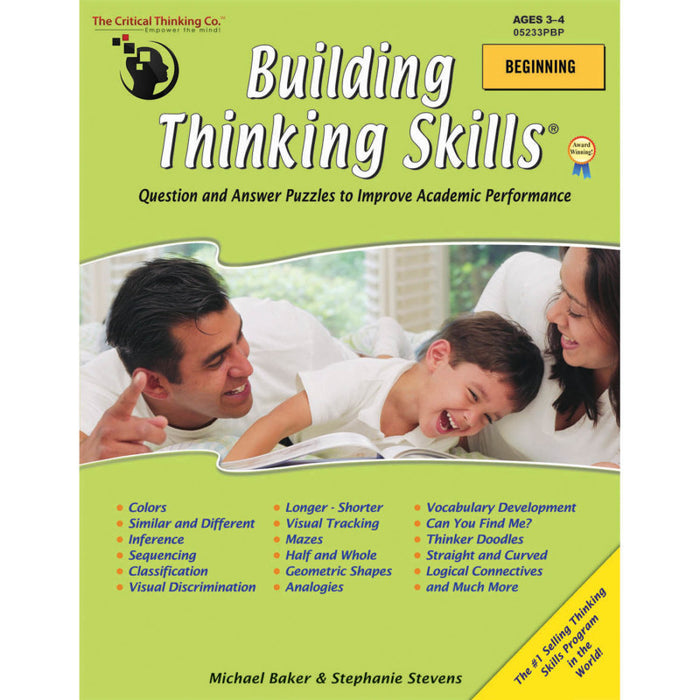 The Critical Thinking Co. CTB05233 Building Thinking Skills Book, Beginning, Grade Pre K