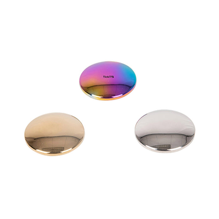 TickiT CTU72257 Sensory Reflective Sound Buttons - Set of 3 - Mirrored Discs for Babies and Toddlers - Sensory Stacking Toy