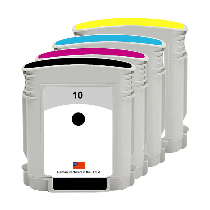 U.S. Remanufactured for HP 10 Black and 3 Color Ink Cartridge Combo Pack