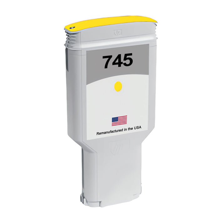 U.S. Remanufactured for HP 745 300ml (F9K02A) Yellow Ink Cartridge