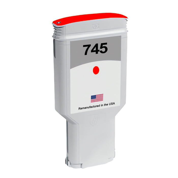 U.S. Remanufactured for HP 745 300ml (F9K06A) Chromatic Red Ink Cartridge