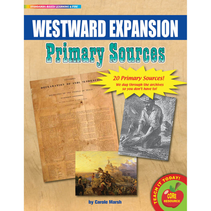 Gallopade GALPSPWES Primary Sources, Westward Expansion Movement