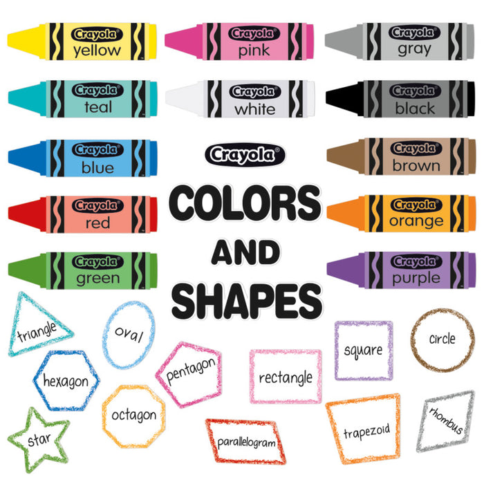 Eureka EU-847813 Crayola Colors & Shapes Bulletin Board Set