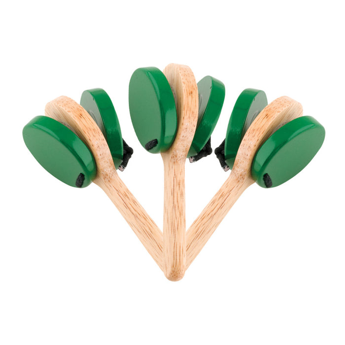 Westco Educational Products WEPCA70013 Wooden Castanet Clapper, Set of 3