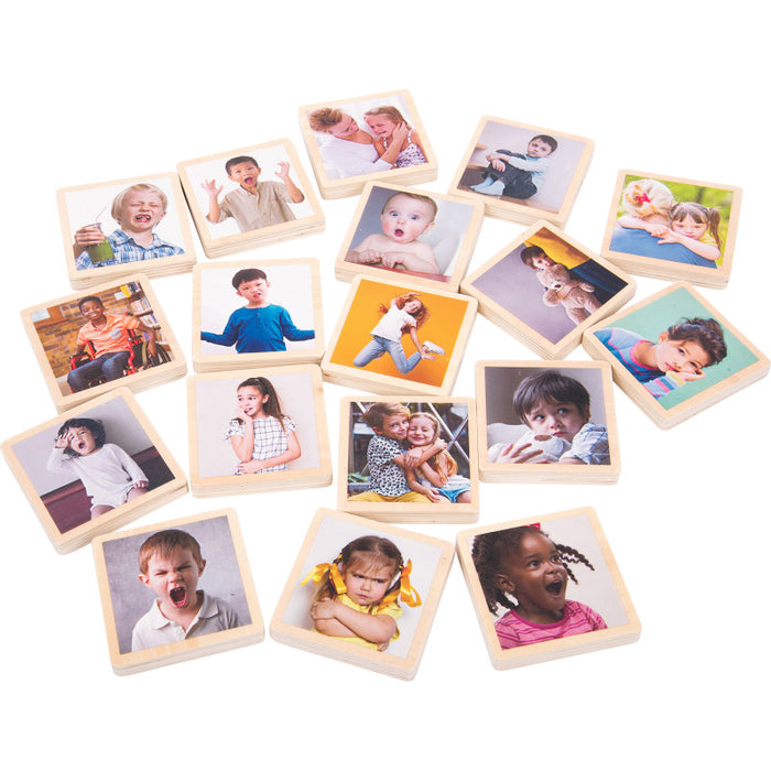 TickiT CTU73494 My Emotions Wooden Tiles - Set of 18