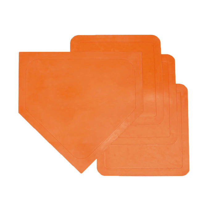 Champion Sports CHS98 Throwdown Gym Base Set, Orange, Set of 4