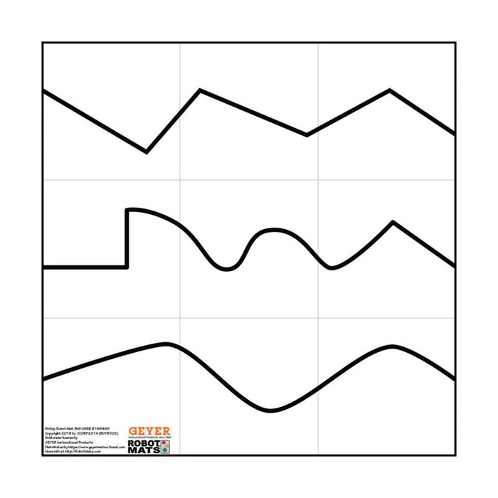 Geyer Instructional Products GYR199465 Botley Line Following Mat, 27" x 27"