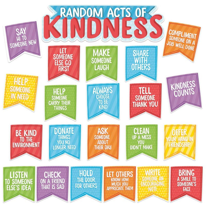 Eureka EU-847797 A Teachable Town Random Acts of Kindness Mini Bulletin Board Set