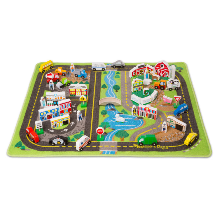 Melissa & Doug LCI5195 Deluxe Road Rug Play Set