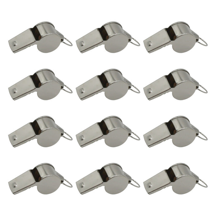 Champion Sports CHS501 Metal Whistle, Set of 12