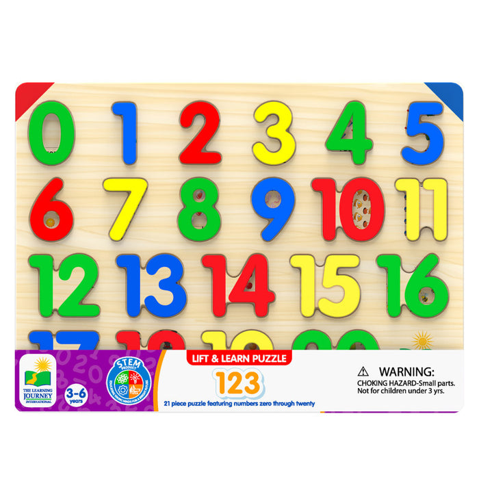 The Learning Journey International LJI285275 Lift & Learn 123 Number Puzzle