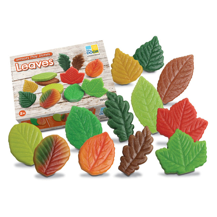 Yellow Door YUS1218 Sensory Play Stones - Leaves - Set of 12