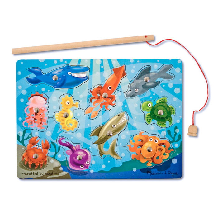 Melissa & Doug LCI3778 Fishing Magnetic Puzzle Game