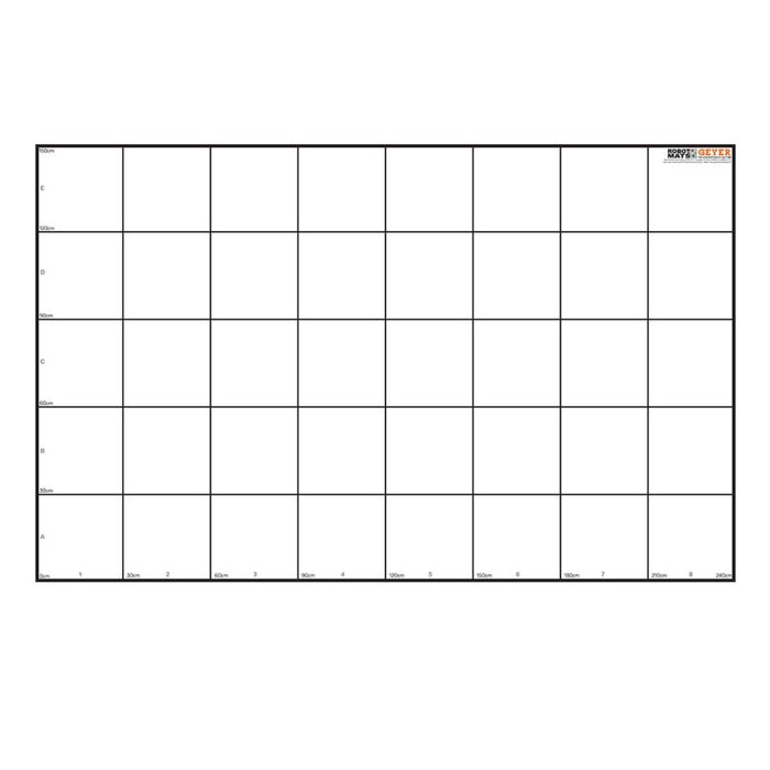 Geyer Instructional Products GYR199120 Wonder League Robotics Competition Grid Mat, 150cm x 240cm with 30cm Grid