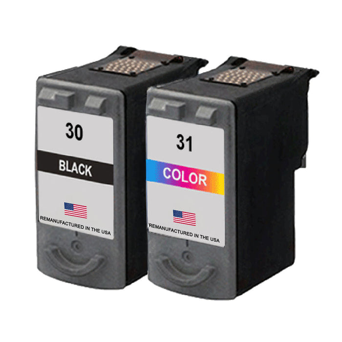 U.S. Remanufactured for Canon PG-30 Black / CL-31 Color Combo Pack