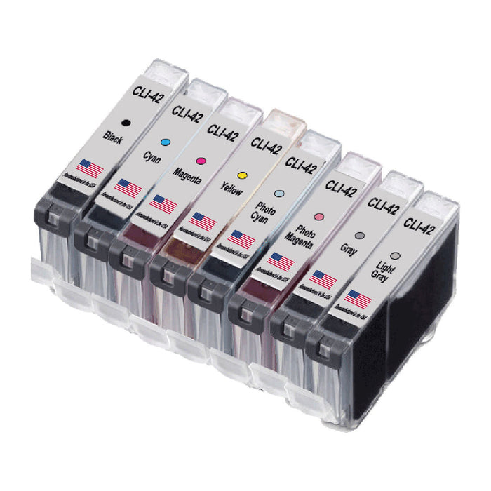 U.S. Remanufactured for Canon CLI-42 Color Combo 8 Pack