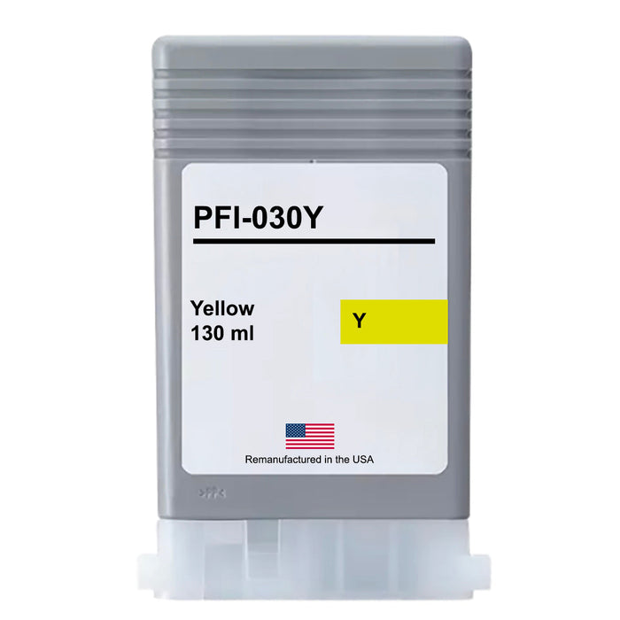 U.S. Remanufactured for Canon PFI-030 130mL Yellow