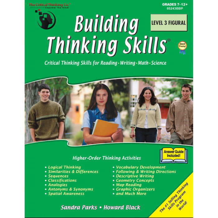 The Critical Thinking Co. CTB05243 Building Thinking Skills Book, Level 3, Grade 7-12+