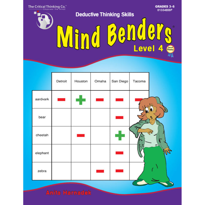 The Critical Thinking Co. CTB01334BBP Mind Benders Level 4, Grades 3-6