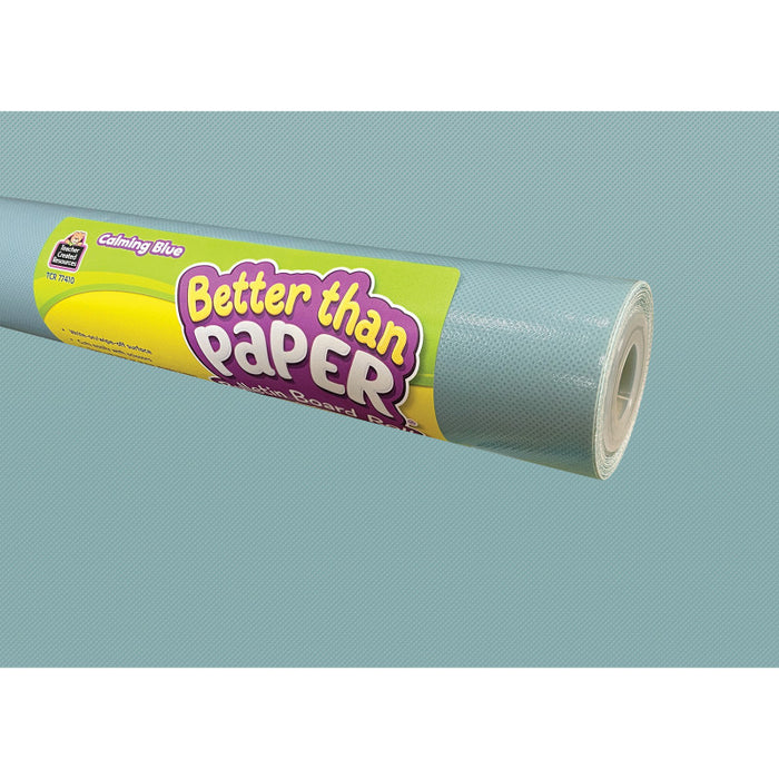 Teacher Created Resources TCR32446 Calming Blue Better Than Paper Bulletin Board Roll, 4' x 12', Pack of 4