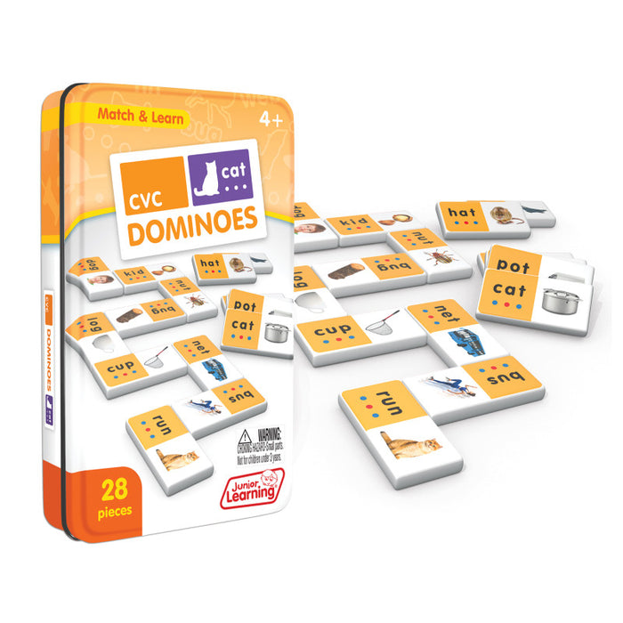 Junior Learning JRL669 CVC Match & Learn Dominoes