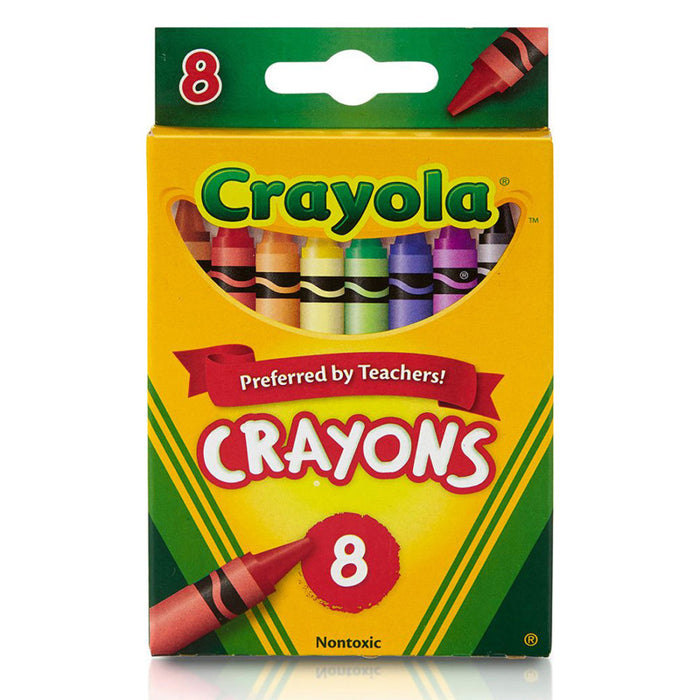 Crayola BIN3008 Crayons, Regular Size, 8 Colors