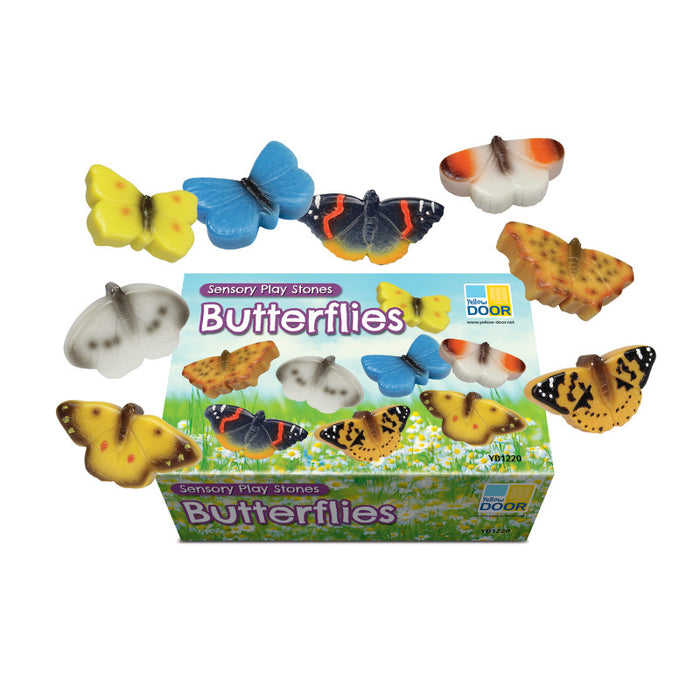 Yellow Door YUS1220 Sensory Play Stones - Butterflies - Set of 8