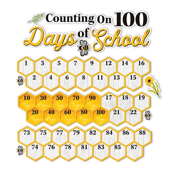 Eureka EU-847811 The Hive 100 Days Mini Bulletin Board Set