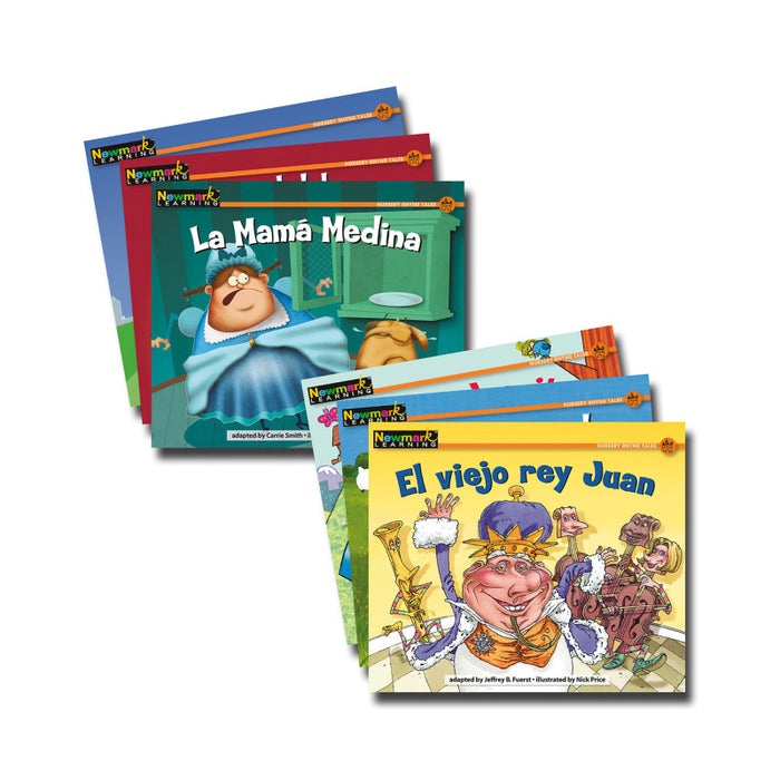 Newmark Learning NL-1997 Rising Readers Leveled Books: Nursery Rhyme Tales Set 1, Spanish