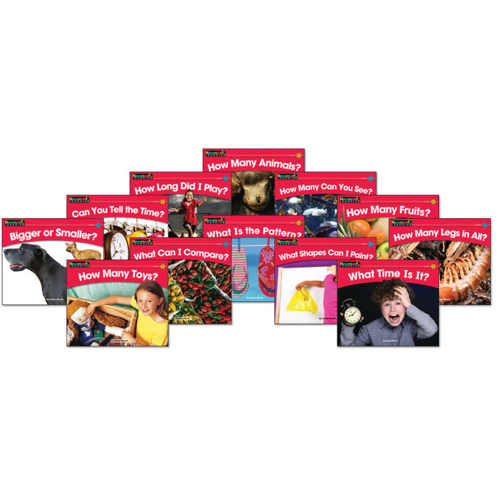 Newmark Learning NL-0132 Rising Readers Leveled Books, Math Set, Set of 12