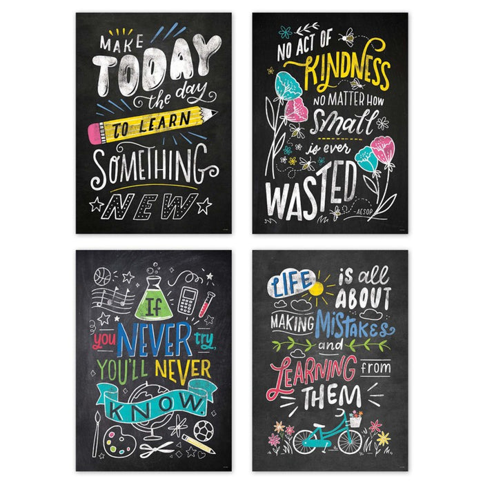 Creative Teaching Press CTP10848 Colorful Inspiration Inspire U 4-Poster Pack