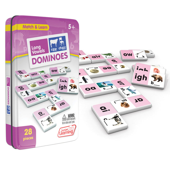 Junior Learning JRL495 Long Vowels Dominoes