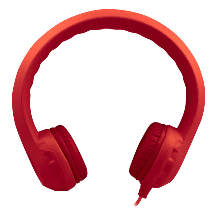 HamiltonBuhl HECKIDSRED Flex-Phones, Foam Headphones, Red