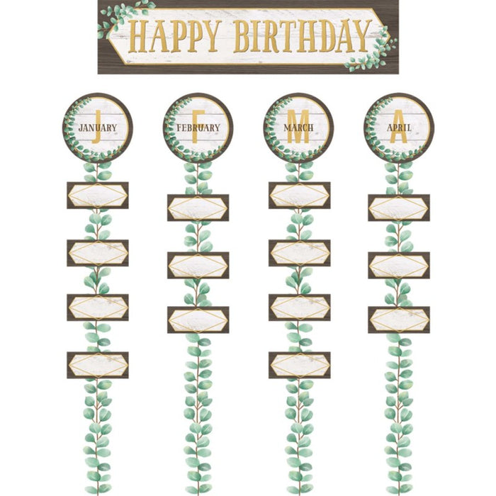 Teacher Created Resources TCR8473 Eucalyptus Happy Birthday Bulletin Board Set