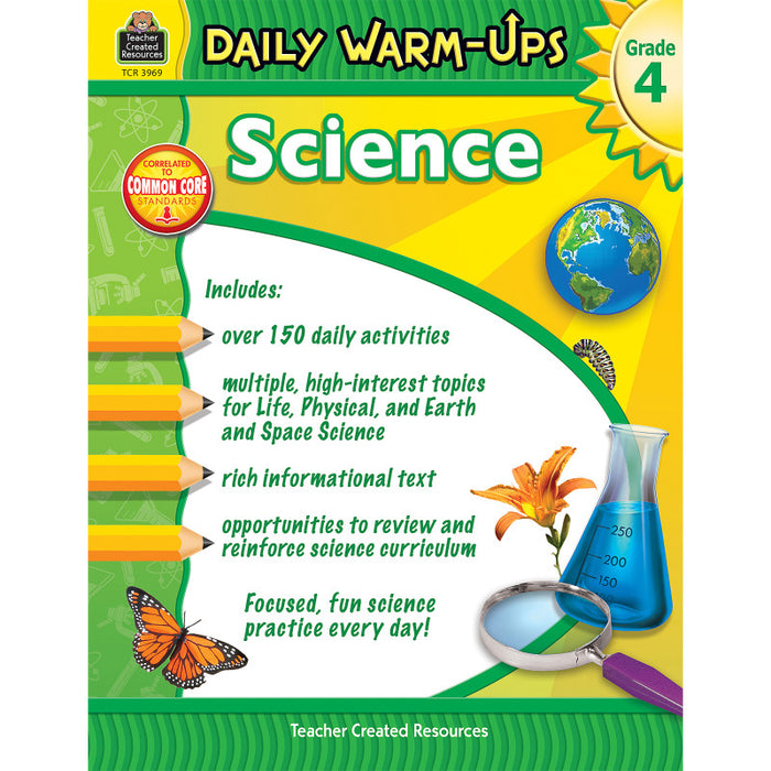 Teacher Created Resources TCR3969 Daily Warm-Ups Science Book, Grade 4